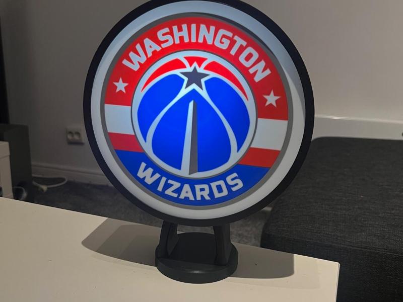 LOGO NBA LIGHTBOX WASHINGTON WIZARDS