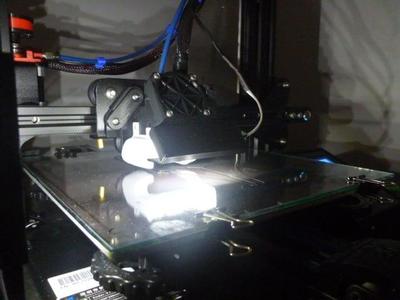 LED light mount for hero me fan duct