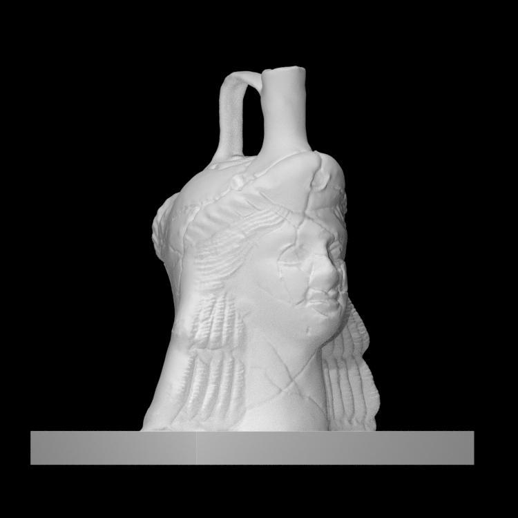 Vase representing a woman's head
