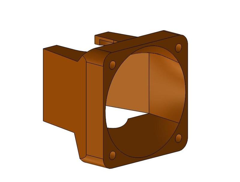 E3D V6 Clone Cooling Fan Duct for 40mm Silentfan