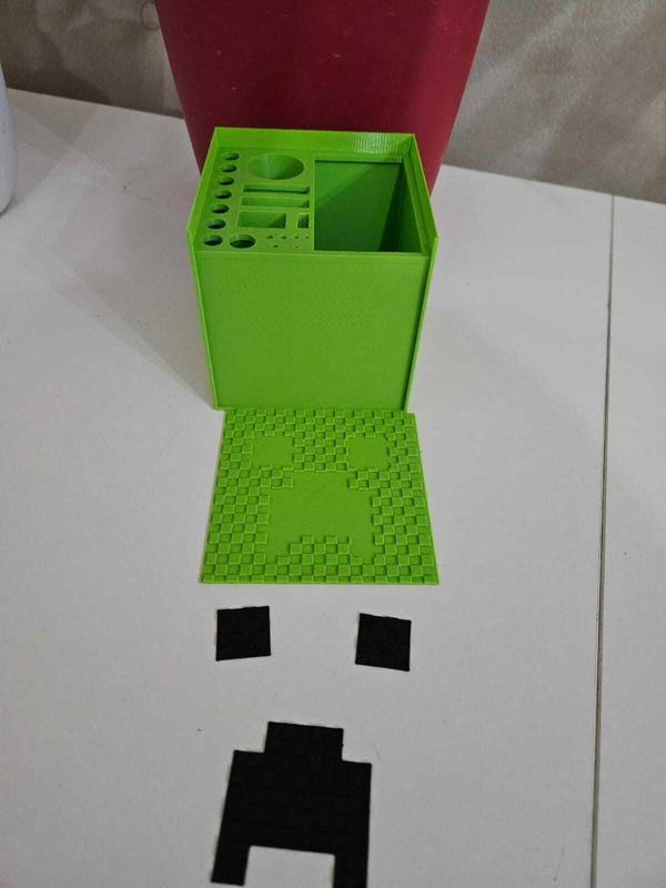 Minecraft Creeper Pencil Case- 3d Printer Toolbox