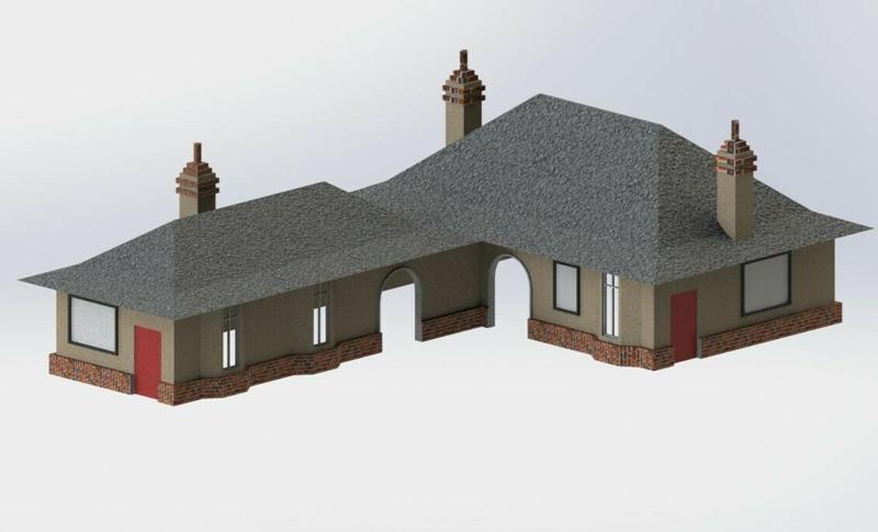 00 Gauge Portnahullish Station Building