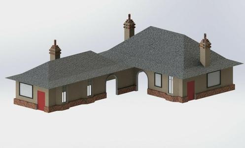 00 Gauge Portnahullish Station Building