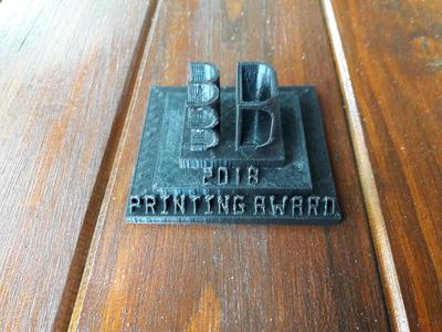 Proto Labs Print award trophy