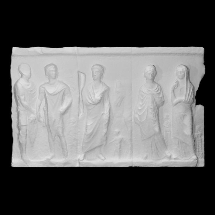 Relief slabs from a grave monument