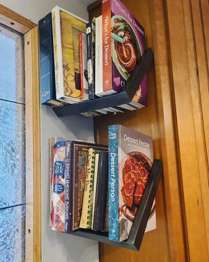 Asymmetrical Angled Floating Shelf