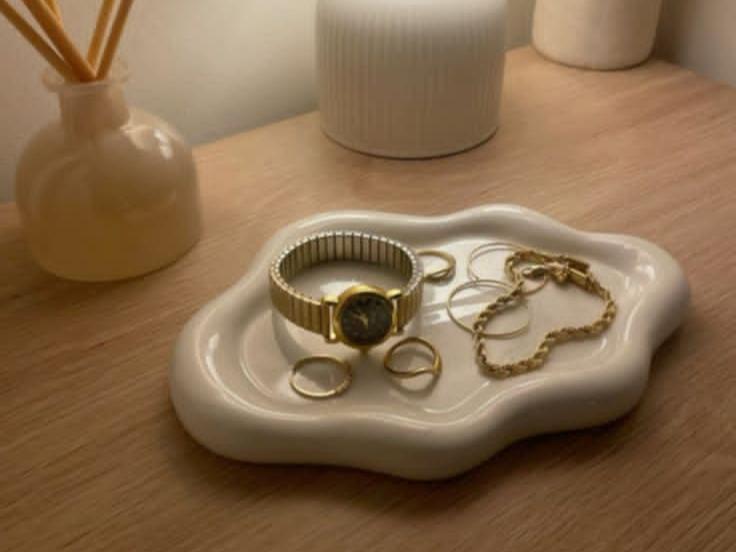 White Jewellery tray