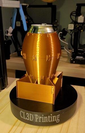 Fat Man Atomic Bomb Drink Koozie