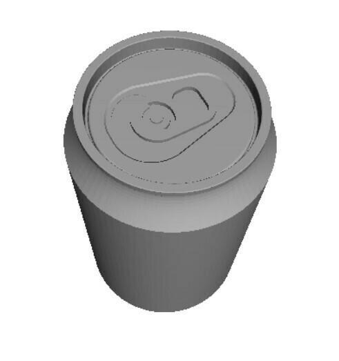 Beer can 330ml real size