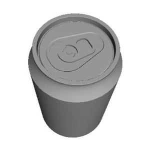 Beer can 330ml real size