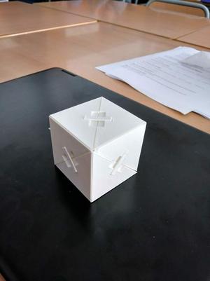 Cube divided into tetrahedra II