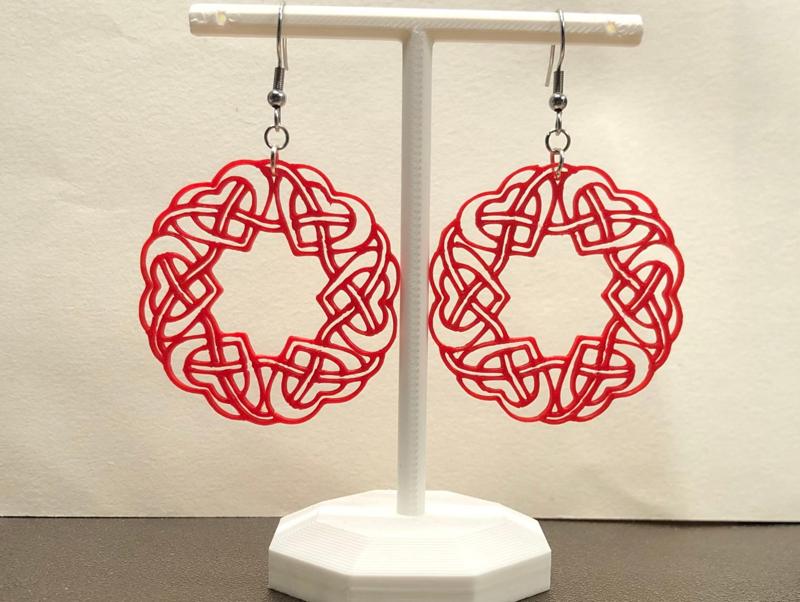 Heart Mandala earrings