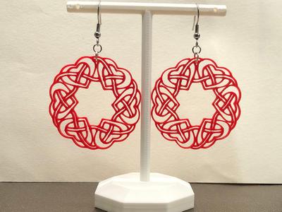 Heart Mandala earrings