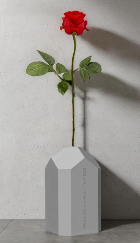 modern vase style concrete