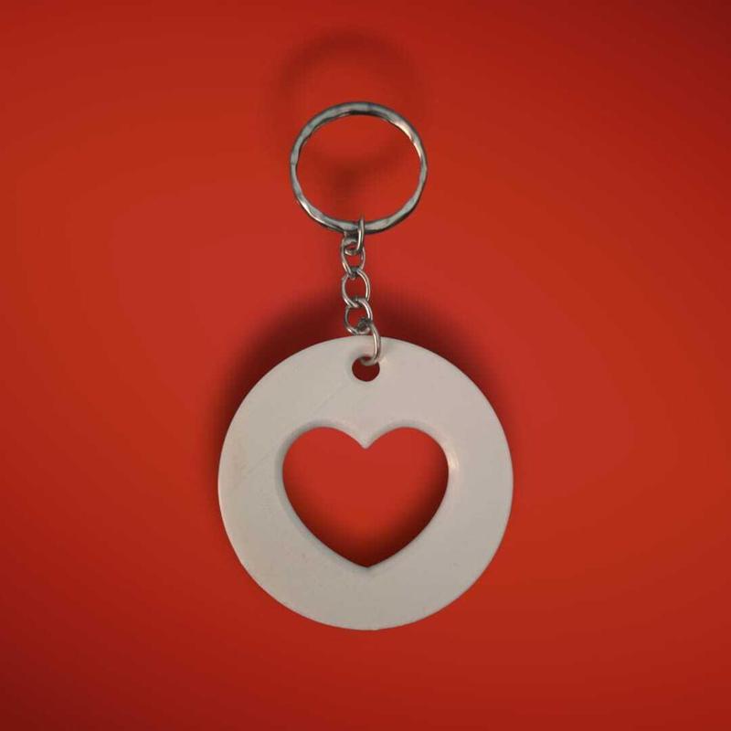 Love Heart Keyring STL 3MF Digital Download | 3D Print File | DIY Keychain