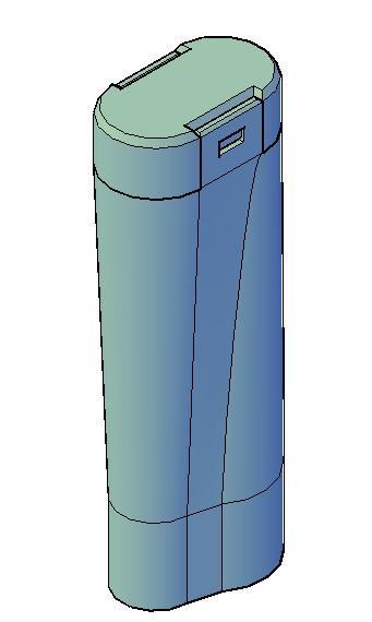 battery and HPA FCU compartment for M4 Airsoft
