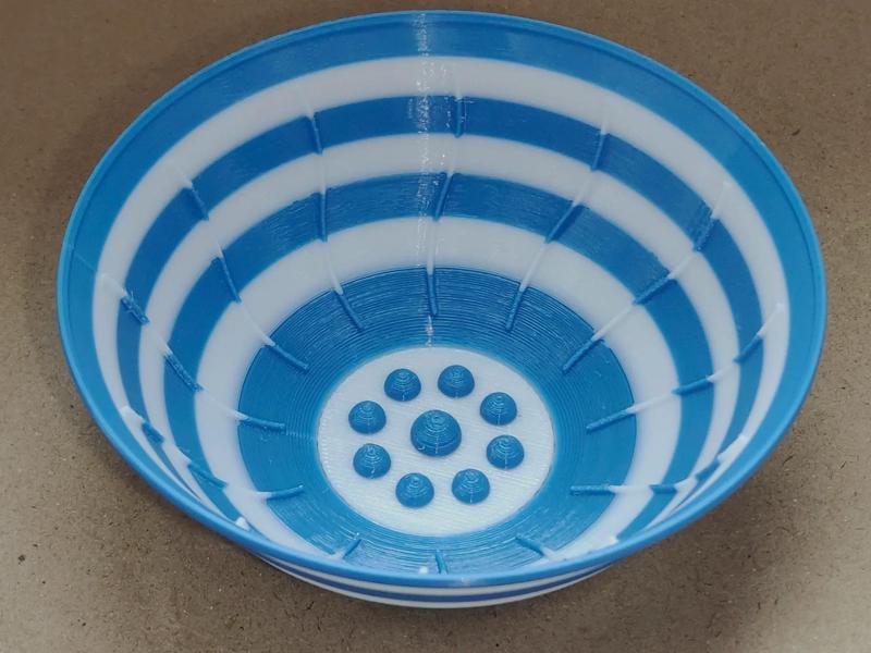 Blue and White Shaving Bowl