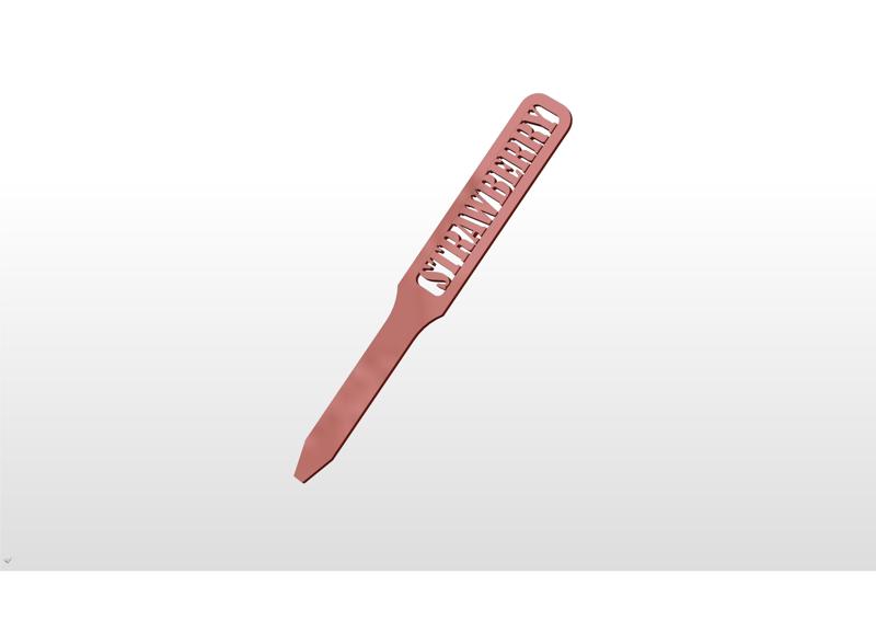 Strawberry garden markers