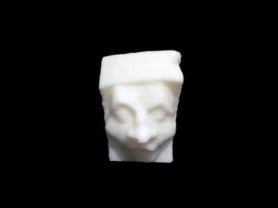 Corbel in the shape of a man's head