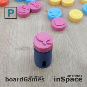 Fidget - Anti-stress button - Useless - Fully 3D printed - Rocket