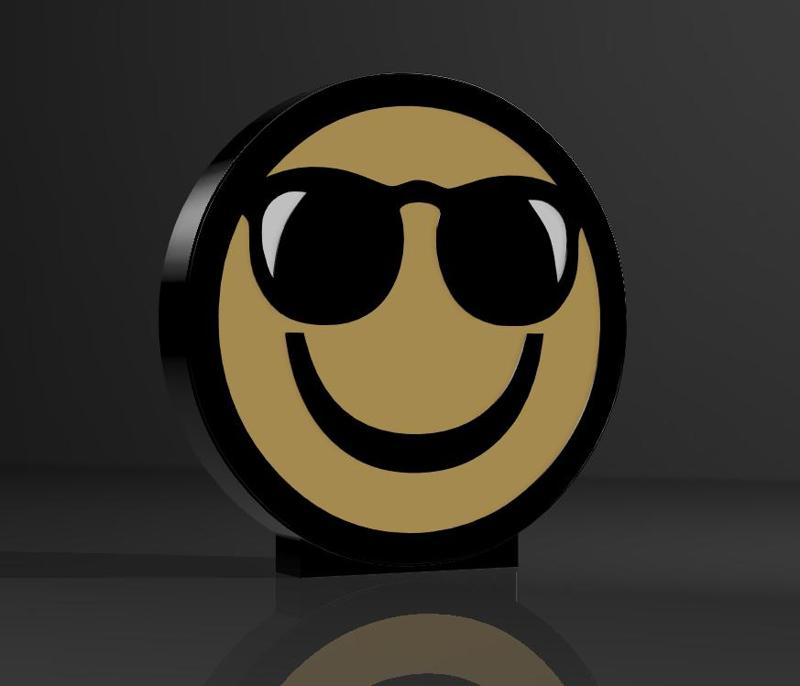 Cool" Smiley Lamp