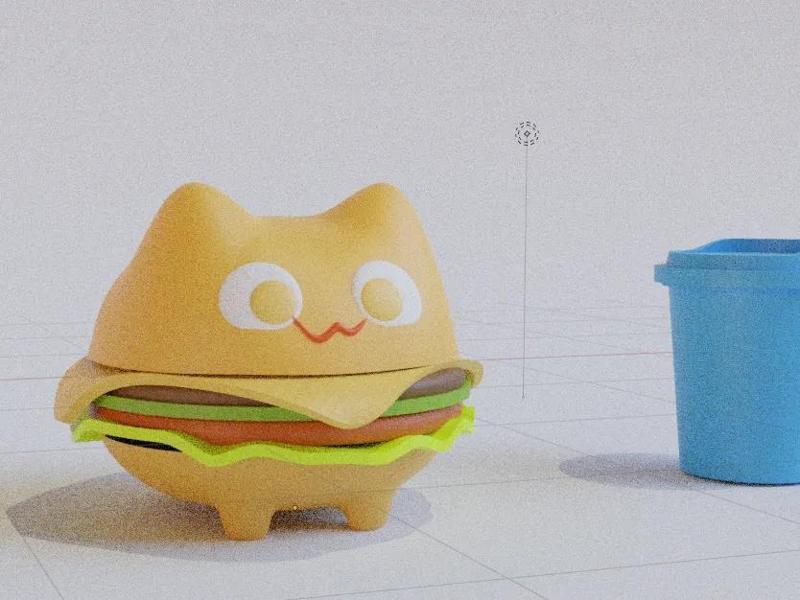 Kitty Burger Side Dish Parts