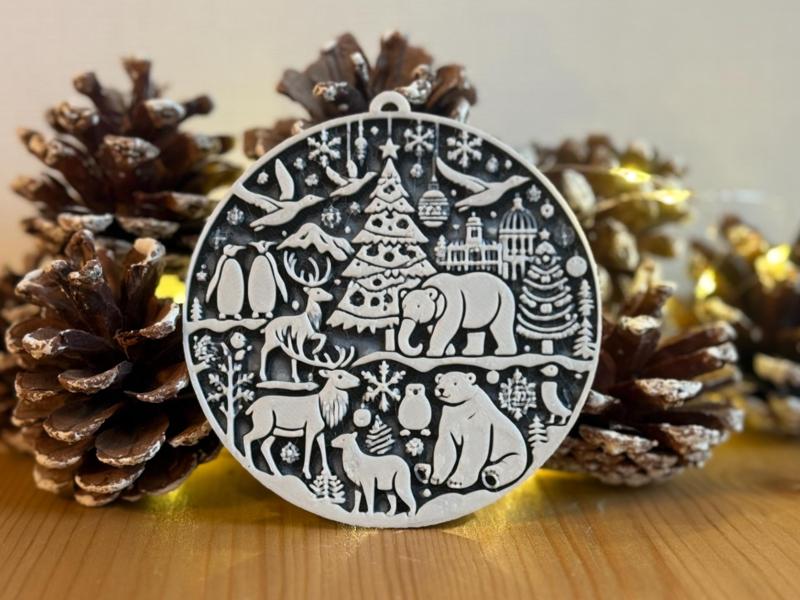 Christmas Bauble - Animal Diorama