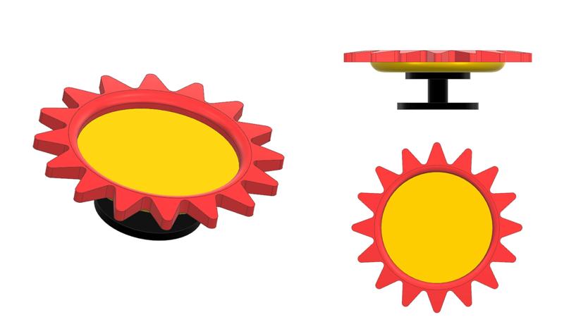 Sun Croc Charm (Shoe charm)