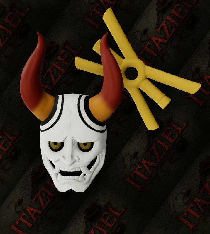 Yamato Mask - One Piece (mask+Horns+buckle)