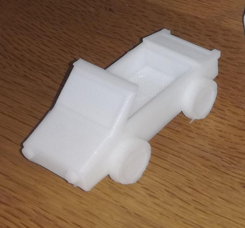 One block car. Car only one print