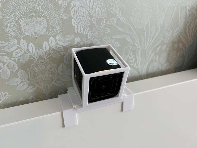 Mini cube projector (2"x2"x2") stand for IKEA bed