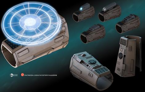 Holoprojector Vambrace with accessories MMV_02