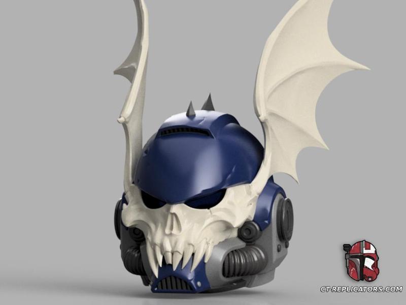 Night Lord Space Marine 2 Helmet PVP Update 1;1 Replica Cosplay