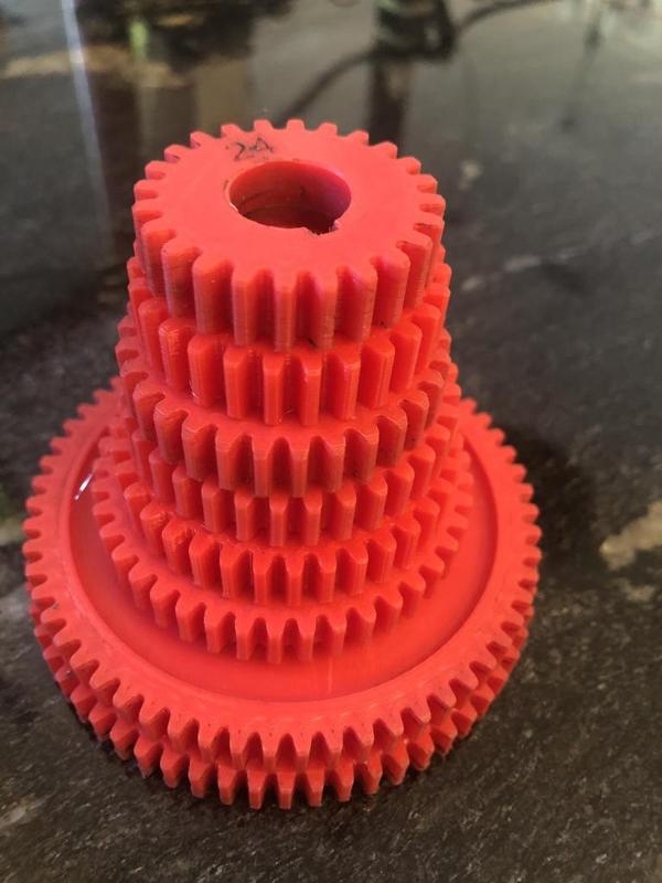 Hercus 9A lathe 60/63 transposing gear set for metric threading