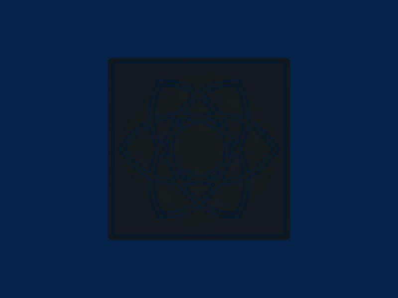 C10. Jiro Coaster - Rectangle 10 - Rose Window Pattern