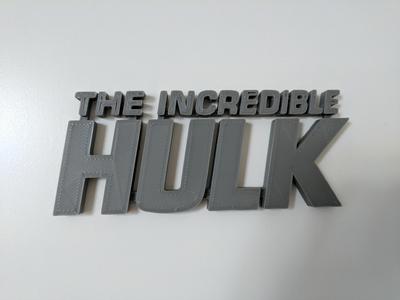 The Incredible Hulk Logo (Marvel)