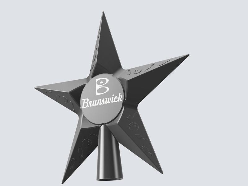 Bowling Christmas tree topper star!