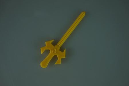 Sword with Assassin's Creed logo