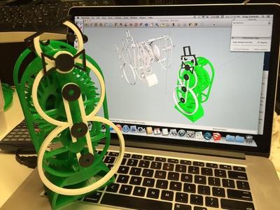 Swinging Snowman, PLA Spring Motor Style