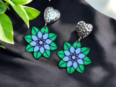 Mandala Flower Earrings