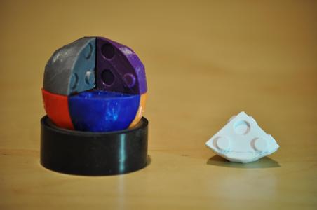 Three Pronged Puzzle Sphere