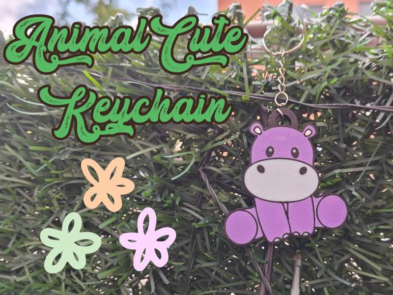 Hippo Keychain – Chunky, Cute, and Ready to Clip!