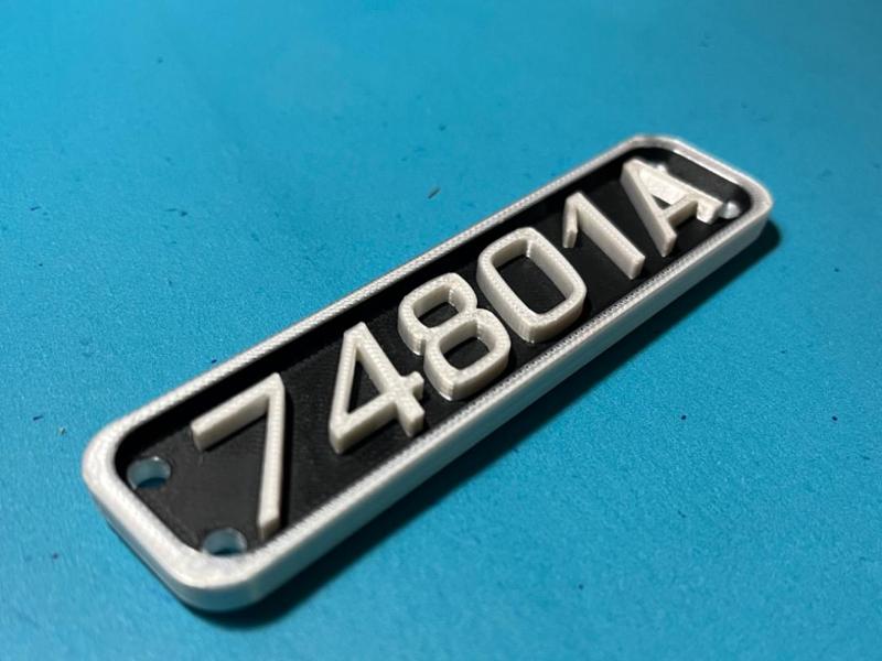 Blank Vex IQ License Plate (2x8)