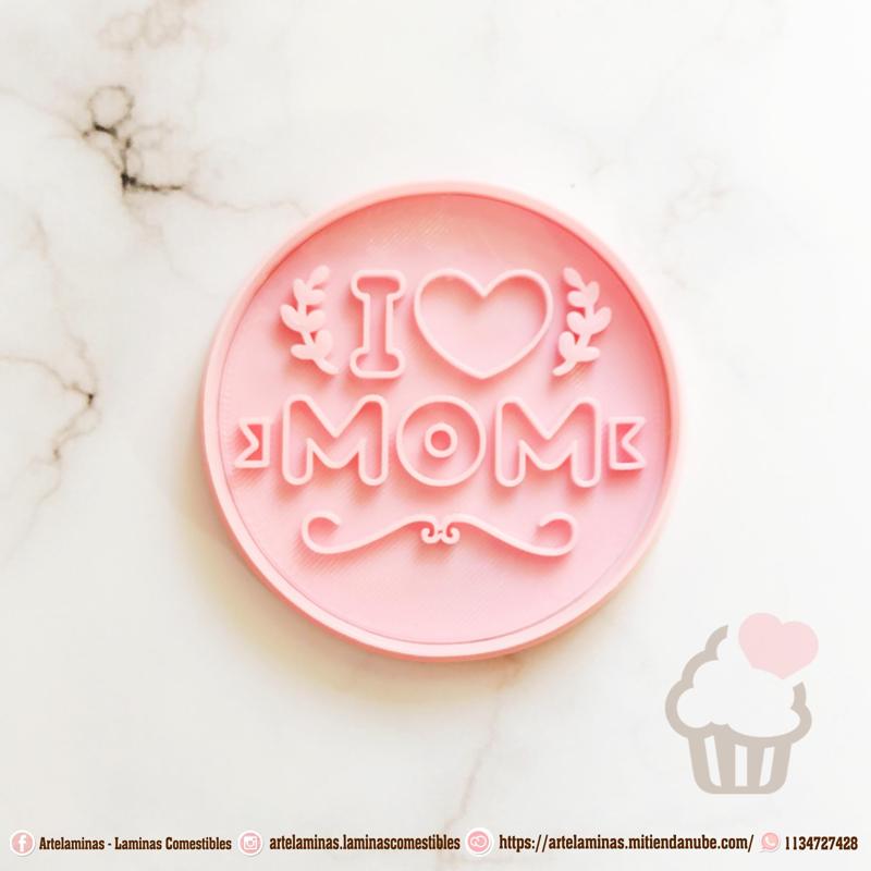 I Love Mom Cookie Cutter (Te Amo Mama)