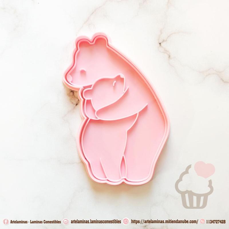Mama Bear and Huggy Bear Cookie Cutter