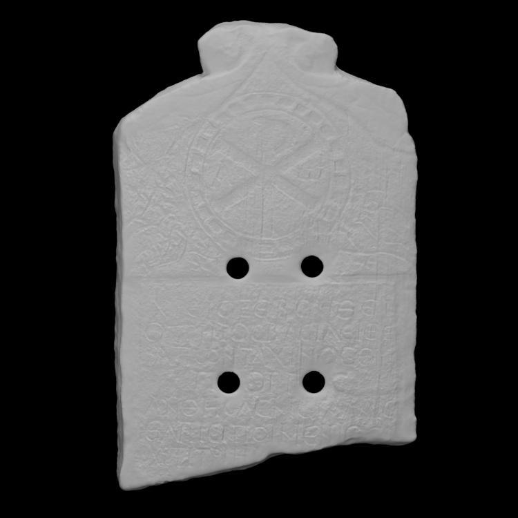 Gravestone with Christogram