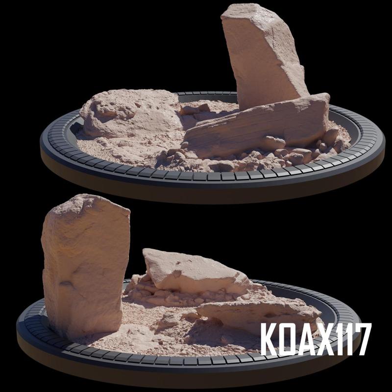 Rocky Base with Sci-Fi Trim