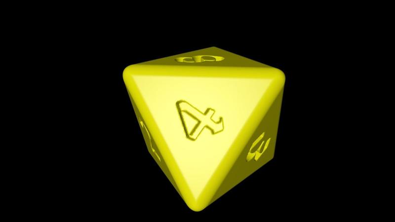 D8 dungeons & dragons dice