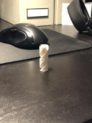 Endmill with G-code on the flutes