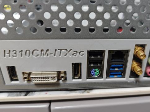 ASRock H310CM-ITXac backplate